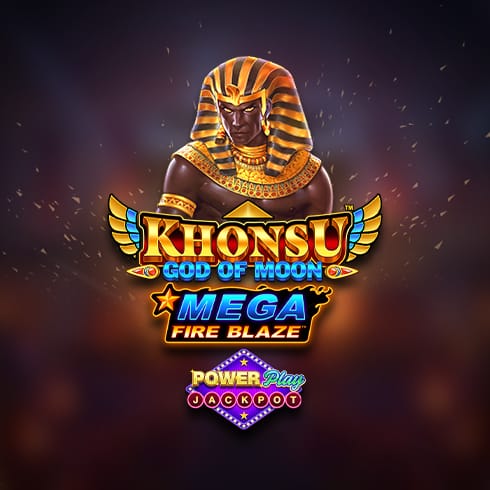 Mega Fire Blaze Jackpot - Khonsu - God of Moon Power Play Jackpot